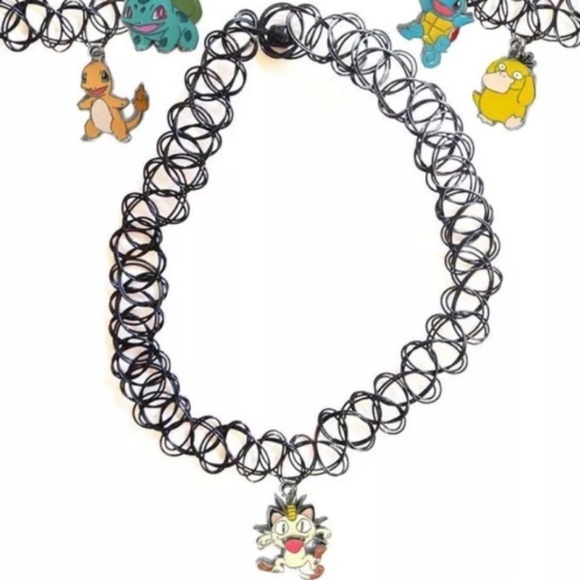 Shop Jeen Jewelry - Meowth 90s tattoo choker Shop Jeen Jewelry - Meowth 90s tattoo choker